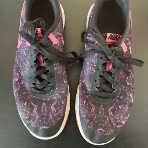 Nike Women's Flex Experience Running Shoe-Black/Pink Size 7.5 - Picture 2 of 5